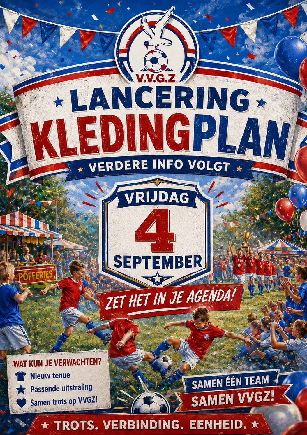 Nieuwe datum lancering kledingplan!