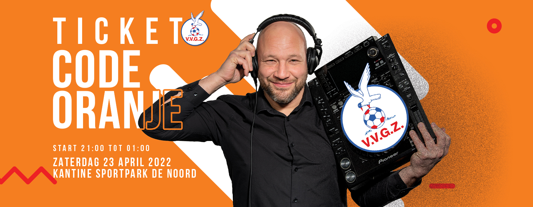 23 april: Feestavond code oranje!
