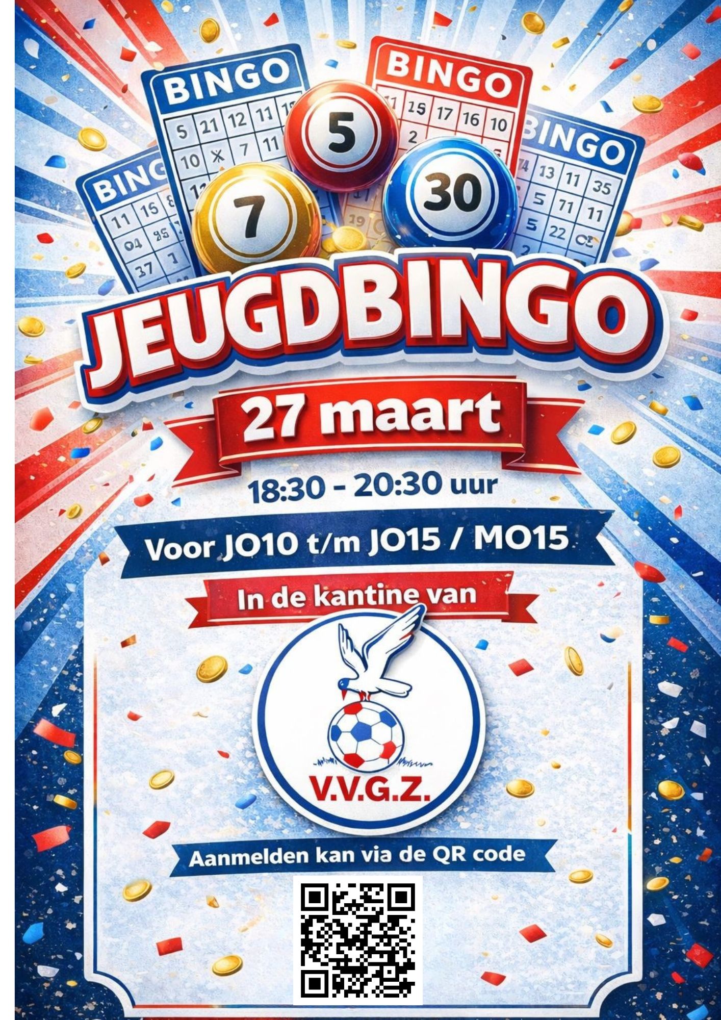 Jeugdbingo 27 maart 2026