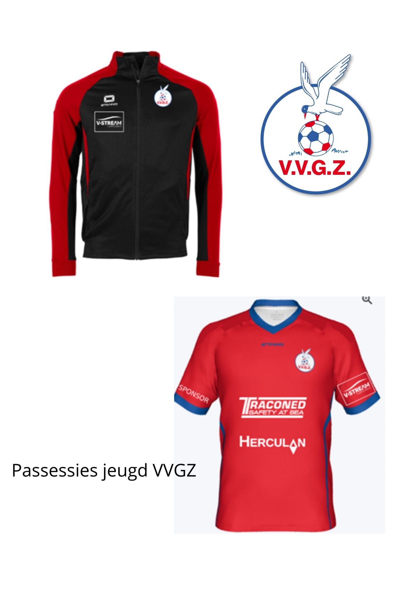 Passessies jeugd VVGZ kledingplan
