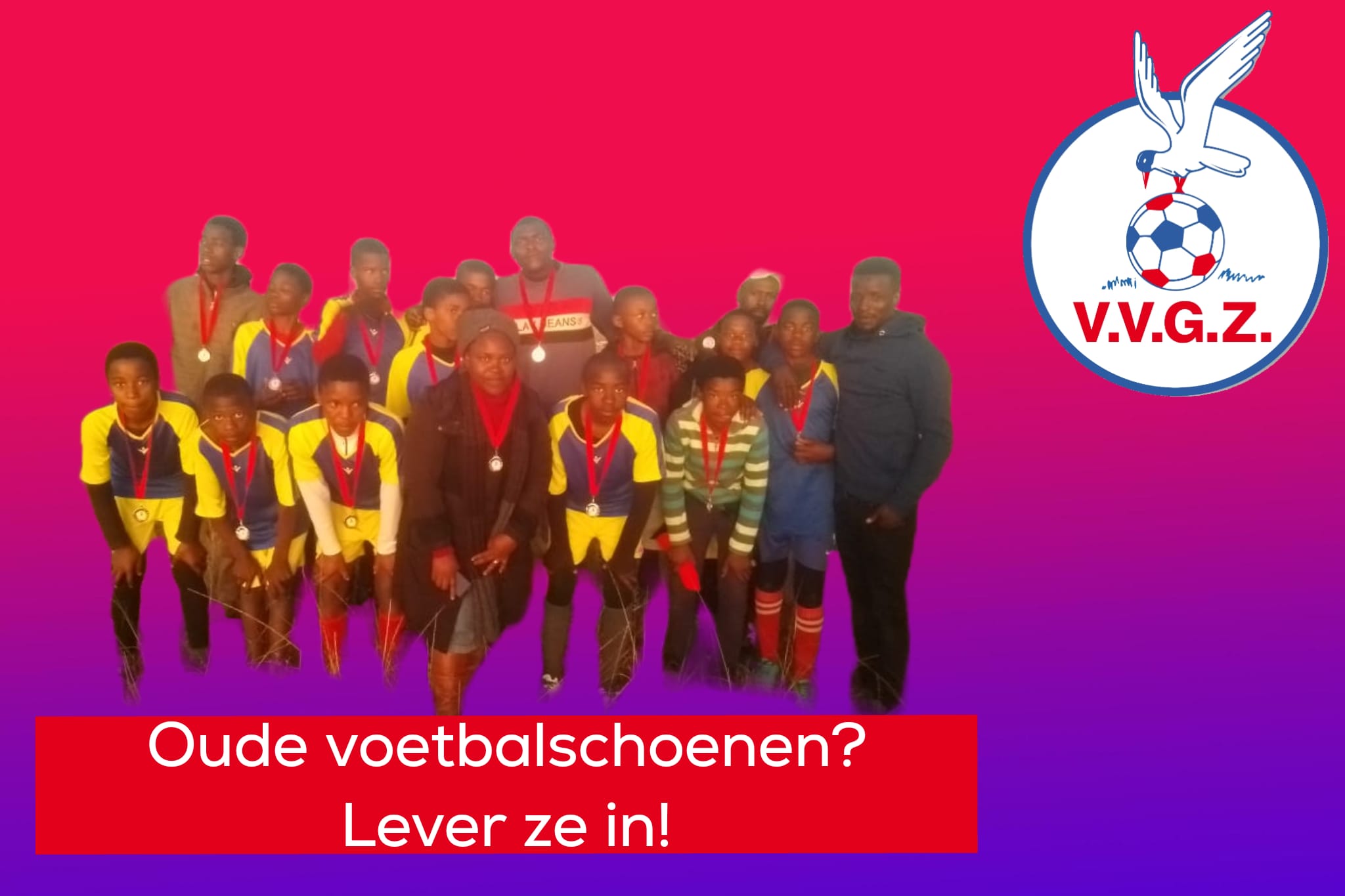 Oude voetbalschoenen? Lever ze in voor het goede doel.