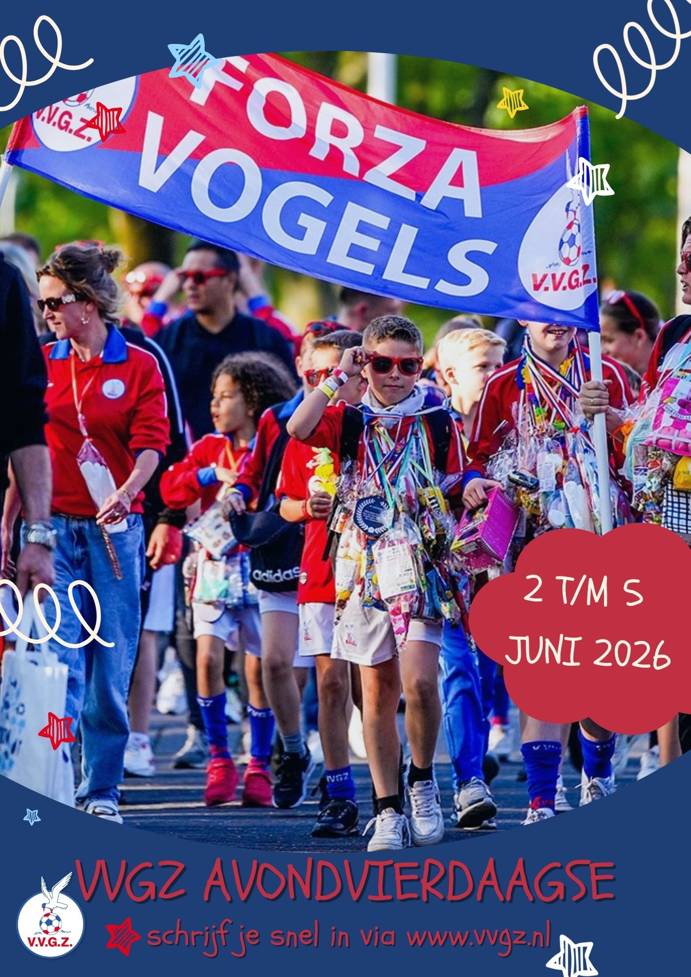Inschrijven voor de avondvierdaagse 2026 gestart