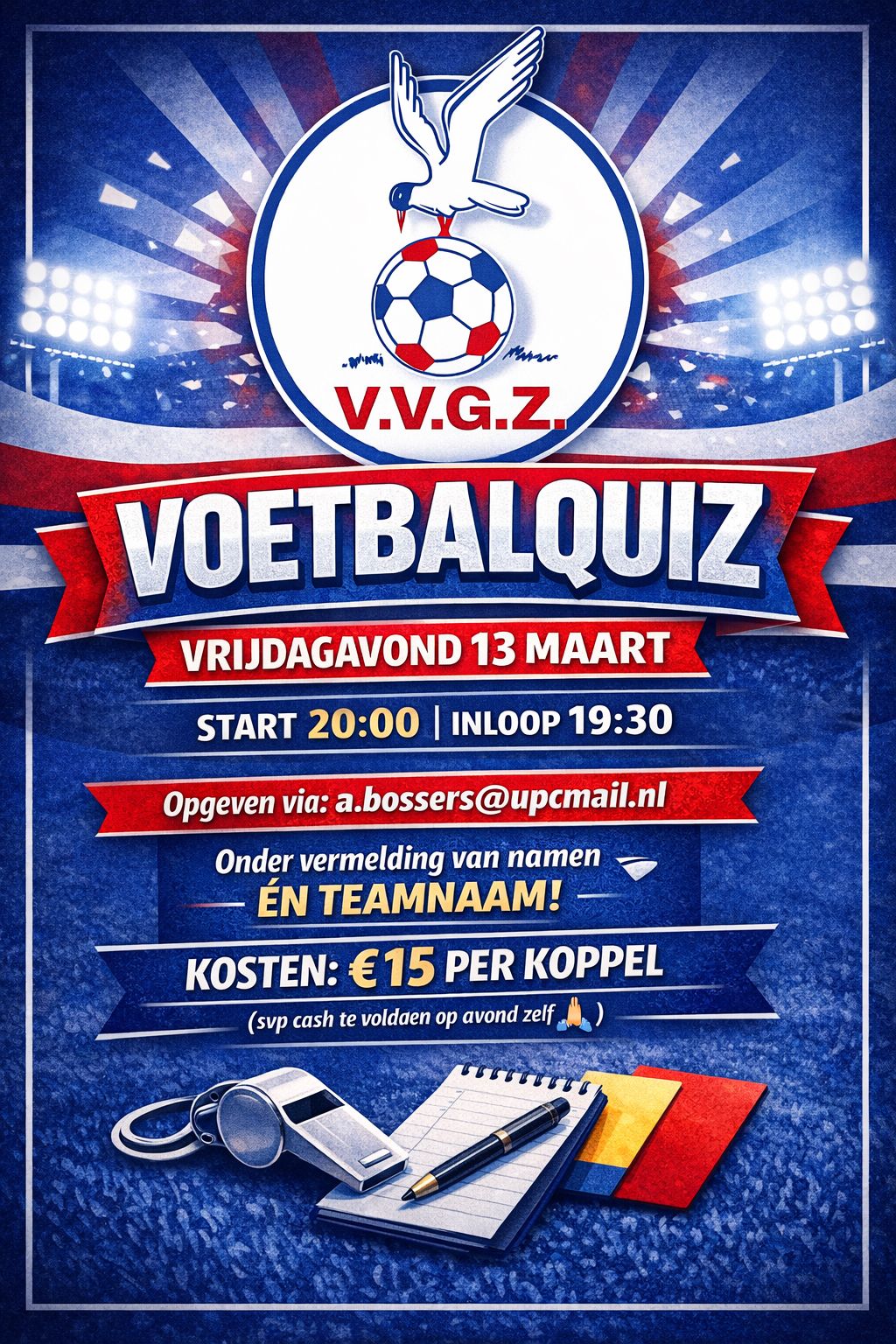 Voetbalquiz 13 maart
