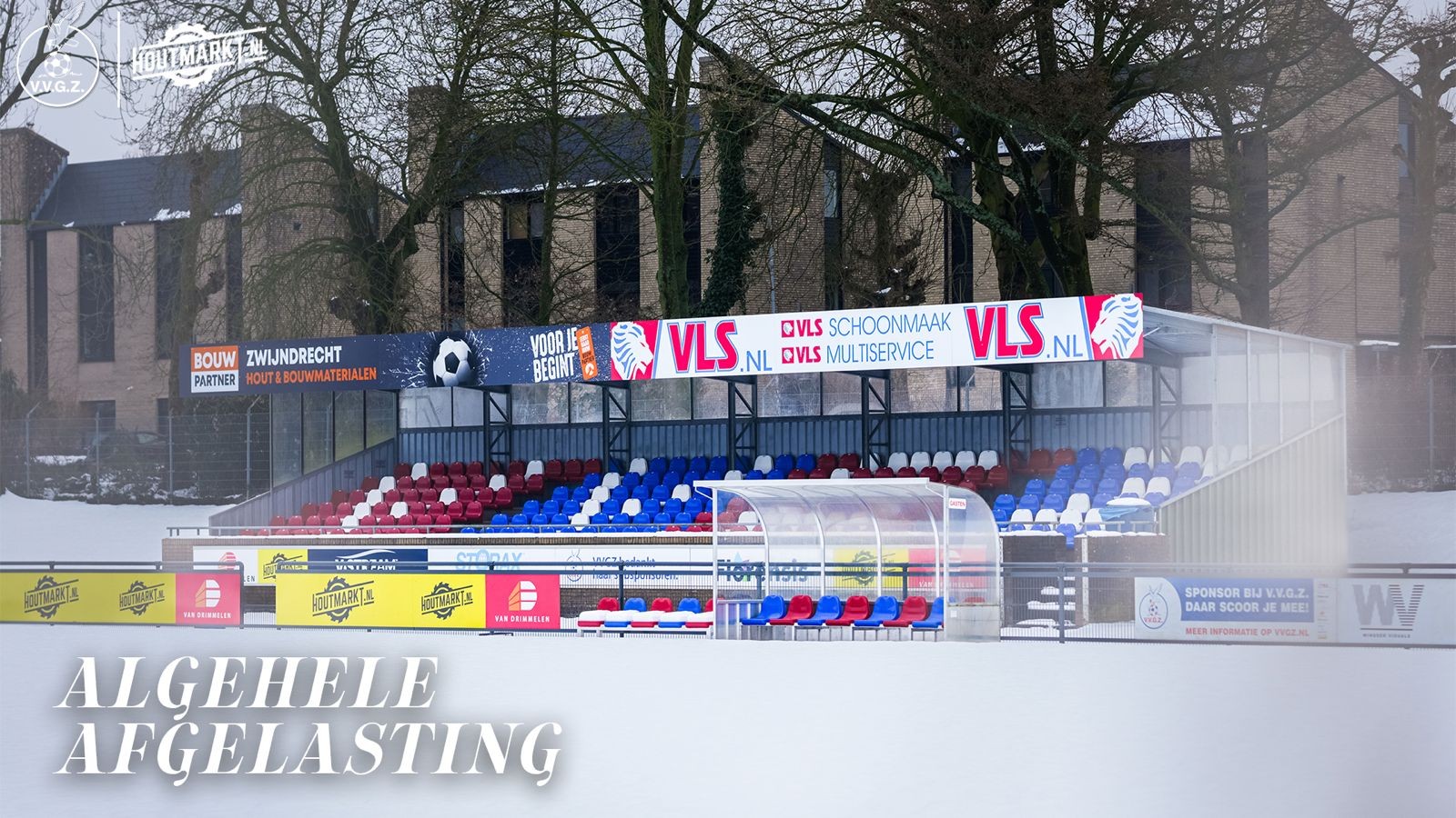 Wedstrijden afgelast vanwege winterse omstandigheden