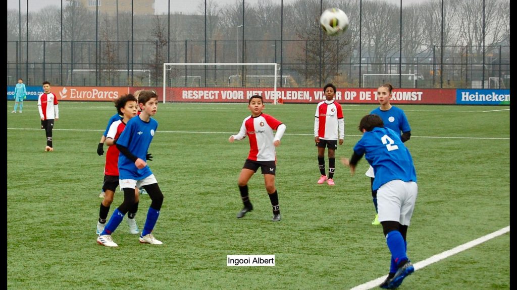 Leuke oefenwedstrijd tegen Feyenoord JO13-2 voor VVGZ JO13-1 2