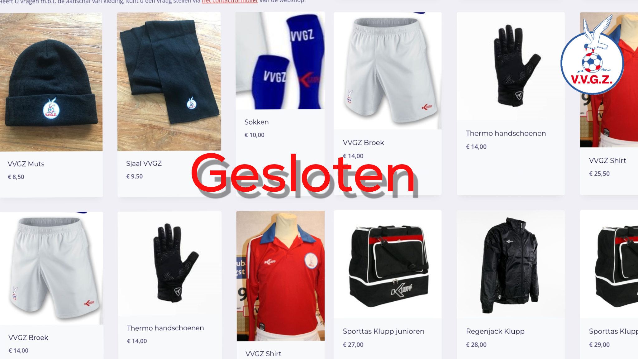 Kledingshop definitief gesloten
